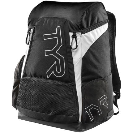 TYR Alliance Team Backpack 45 Litres - Black/ White-Bags-TYR-SwimPath