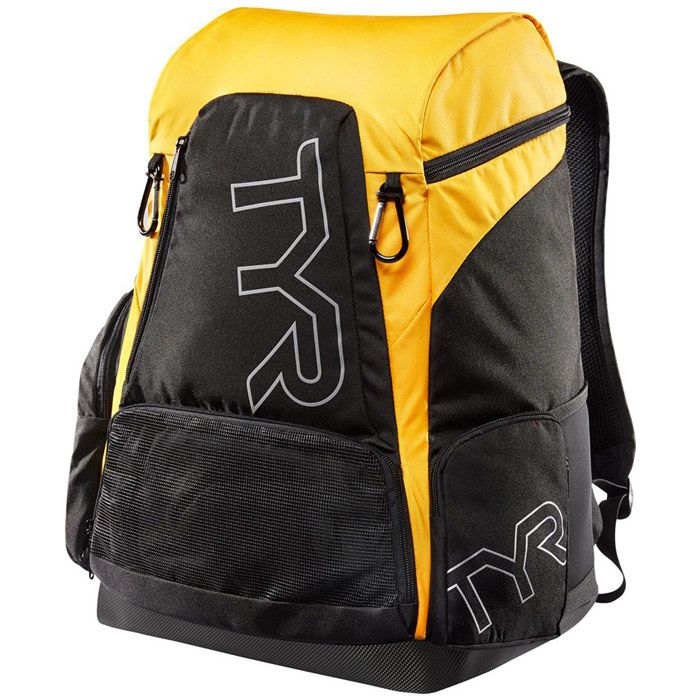 TYR Alliance Team Backpack 45 Litres - Black/Gold-Bags-TYR-45L-SwimPath