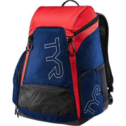 TYR Alliance Team Backpack 45 Litres - Red/ Navy-Bags-TYR-SwimPath