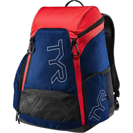 TYR Alliance Team Backpack 45 Litres - Red/ Navy-Bags-TYR-45L-SwimPath