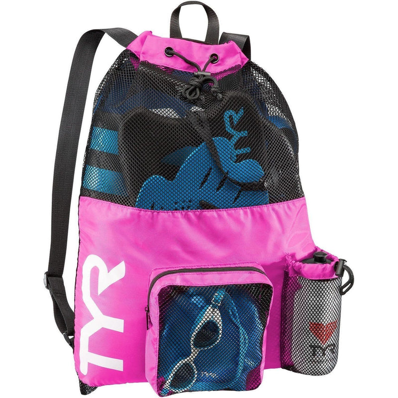 TYR Mesh Mummy Backpack - Pink-Bags-TYR-Pink-SwimPath