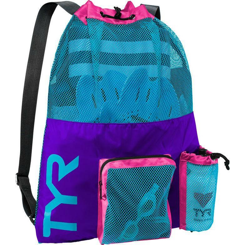 TYR Mesh Mummy Backpack - Purple Blue-Bags-TYR-SwimPath