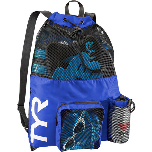TYR Mesh Mummy Backpack - Royal Blue-Bags-TYR-Royal-SwimPath