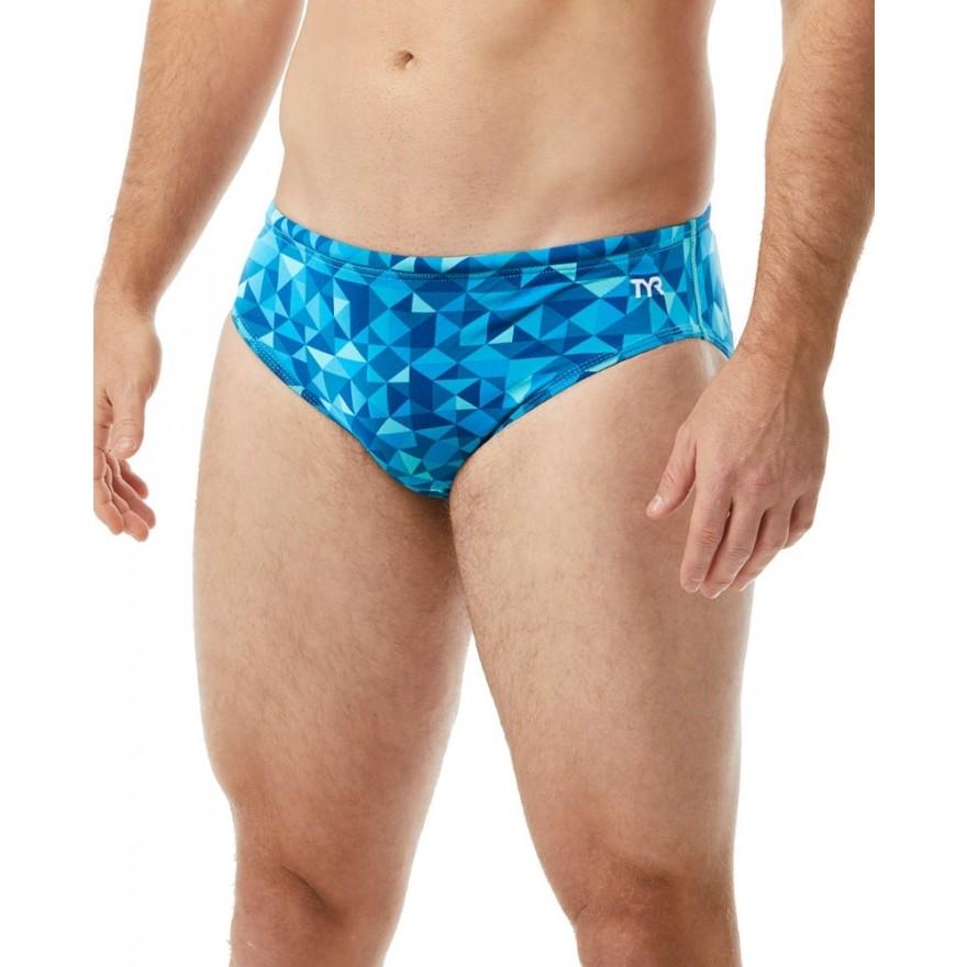 TYR Optic Allover Racer Men's Briefs-Briefs-TYR-SwimPath