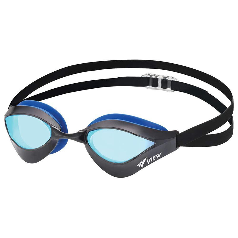 View Blade ORCA Mirrored Goggles - Blue/Black-Goggles-View-Blue/Black-SwimPath